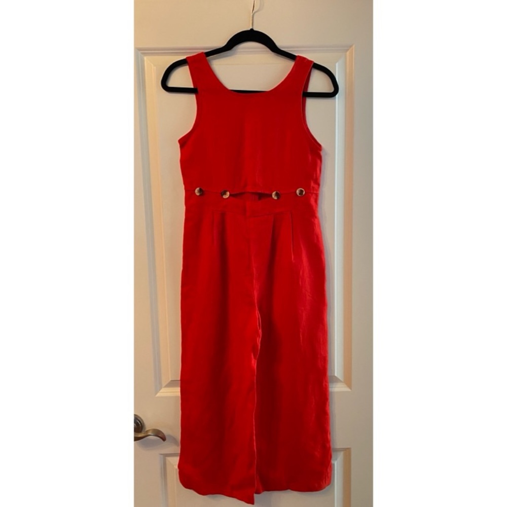 Zara KIDS Girl Flowing Linen Jumpsuit